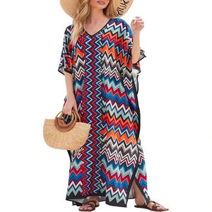 Women's Swimsuit Cover Up Bathing Suit Kimono Lace Bikini Long  Beach Dress